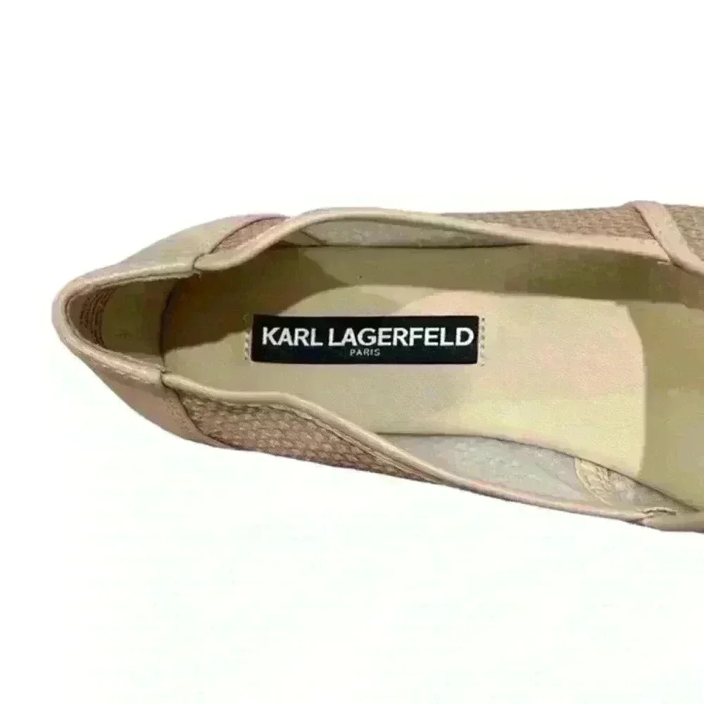 Cream and Tan Espadrille Flats with Jute Trim - Picture 7 of 7